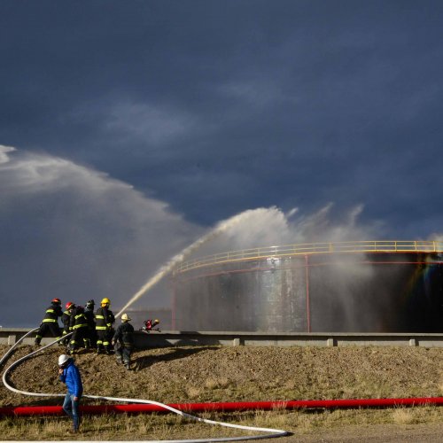 Práctica con Bomberos Voluntarios 